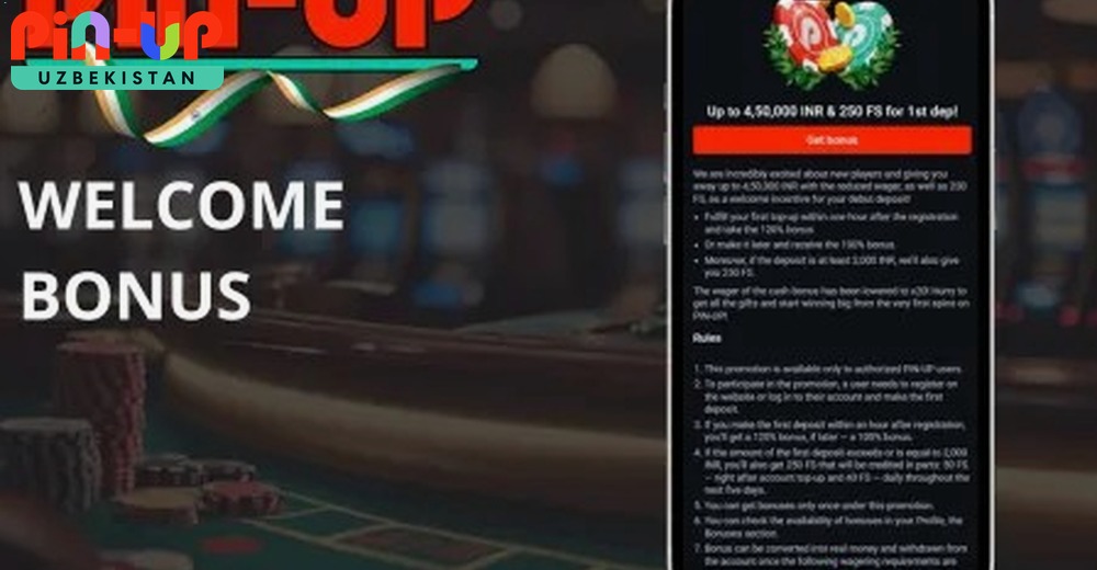 Pinup casino o‘zbekiston xush kelibsiz bonus va bepul aylanishlar